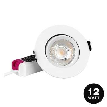 MiBoxer adjustable downlight 12W CRI90+ 30D with 91 mm hole colour White SERIES