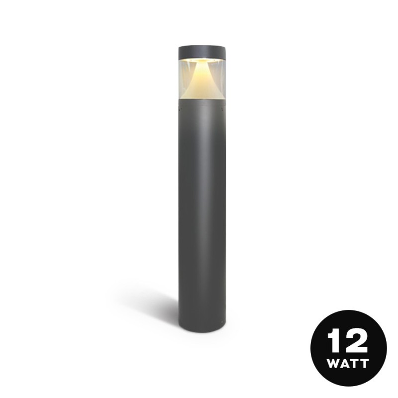 Decorative garden lamp 12W IP65 1000lm Black 80 cm - Bollards Series en