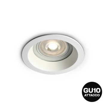 Recessed spotlight holder with IP65 waterproof GU10 socket with 82 mm hole