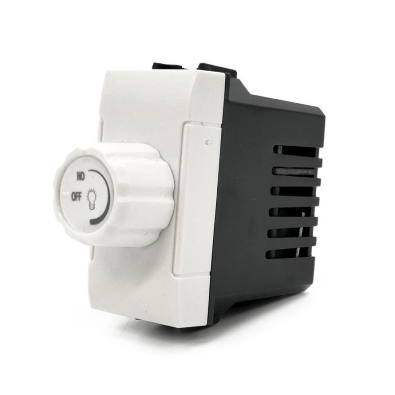 Interruttore Dimmer Modulo T2 Bianco /Nero/Alluminio Compatibile