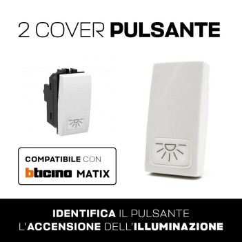 2x Bticino MATIX compatible button/switch covers en