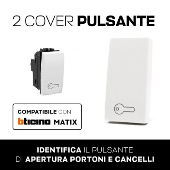 2x Cover Apertura Portoni per pulsante/interruttori