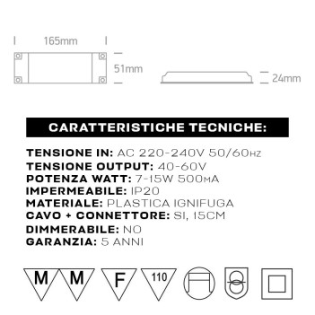 Led Power Supply 7-15W Constant Current 700MA 10-21,5V en