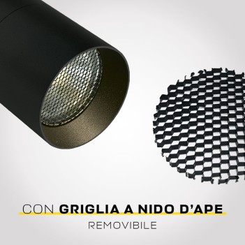 HONEYCOMB SERIES 3-Phase Led Track Light with GU10 Lampholder Colour Black