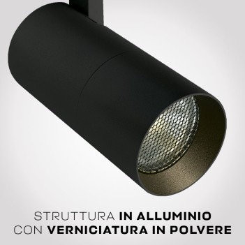 HONEYCOMB SERIES 3-Phase Led Track Light with GU10 Lampholder Colour Black