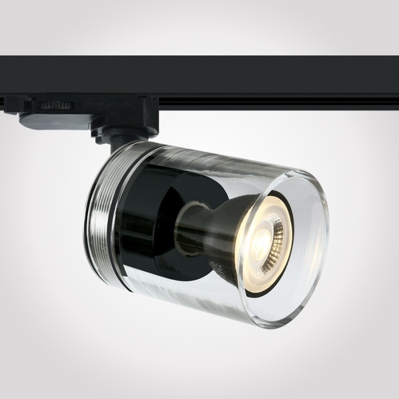 POLY SERIES 3-Phase Led Track Light with GU10 Lampholder Black Colour
