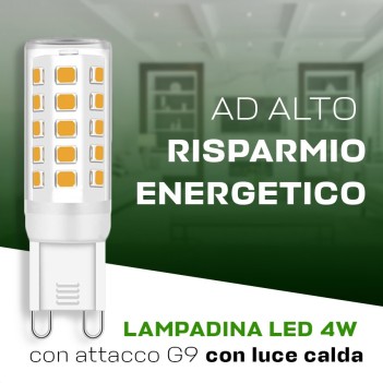 KING LED | Lampadina Led attacco G9 4W 400lm 3000K