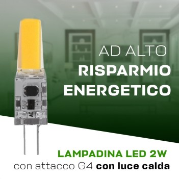 Lampadina Led attacco G4 2W 200lm 3000K