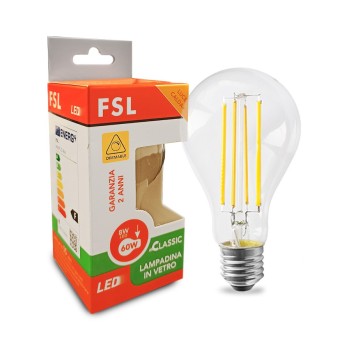 Dimmable LED bulb A60 E27 socket 8W 800lm 2700K