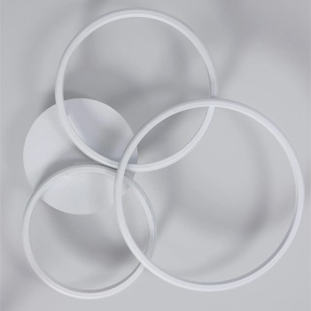 Plafoniera Led design circolare The Swirl colore bianco 32W