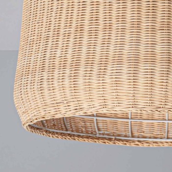 Rattan Ceiling Lamp with E27 socket - BOHO CHIC Collection model Gondia