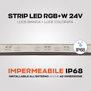 King Led | LED Strip 96W 24V RGB+W Multicolour Waterproof IP68 PCB 14mm