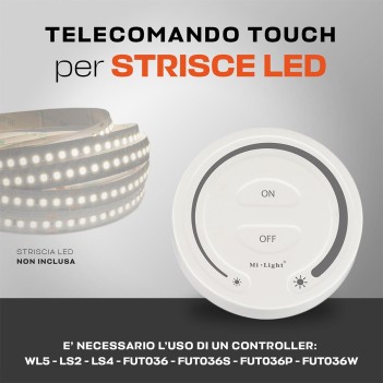 Mi-Light Wireless Round Full Touch Dimming Remote Controller