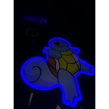 SQUIRTLE - Led Neon Lamp Sign - Management by Smartphone and Voice