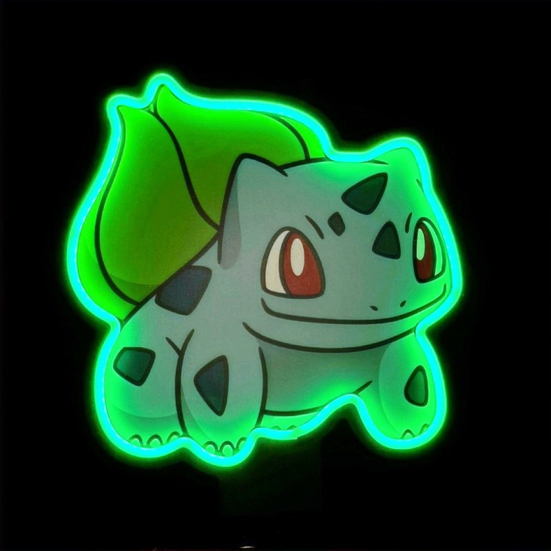 BULBASAUR - Insegna Lampada Neon Led - Gestione da Smartphone e Vocale