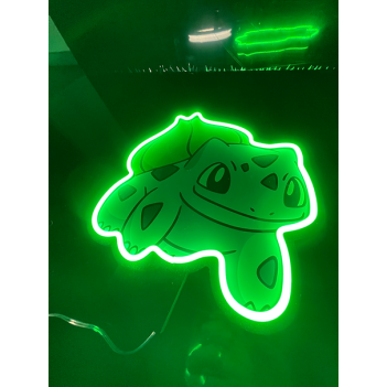 BULBASAUR - Insegna Lampada Neon Led - Gestione da Smartphone e Vocale