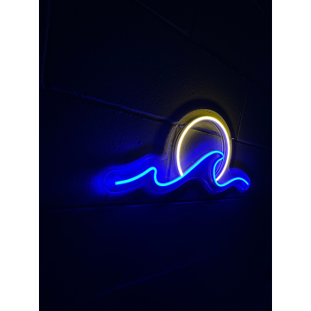 WAVE and SUN - Led Neon Lamp Sign - Management by Smartphone and Voice