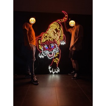 TIGER XXL - Insegna Lampada Neon Led - Gestione da Smartphone e Vocale