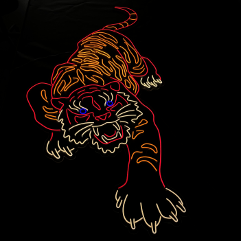 TIGER XXL - Led Neon Lamp Sign - Management by Smartphone and Voice