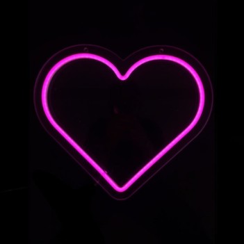 Lampada Neon Led Personalizzabile con Singolo Colore SMALL - Gestione da Smartphone e Vocale