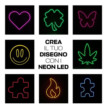 SMALL Single Colour Customisable Led Neon Lamp - Management by