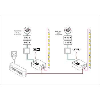 DALCNET DLM1224-1CV-DALI Riconoscimento Automatico del Comando Locale