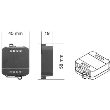 DALCNET DLM1224-1CV-DALI Riconoscimento Automatico del Comando Locale