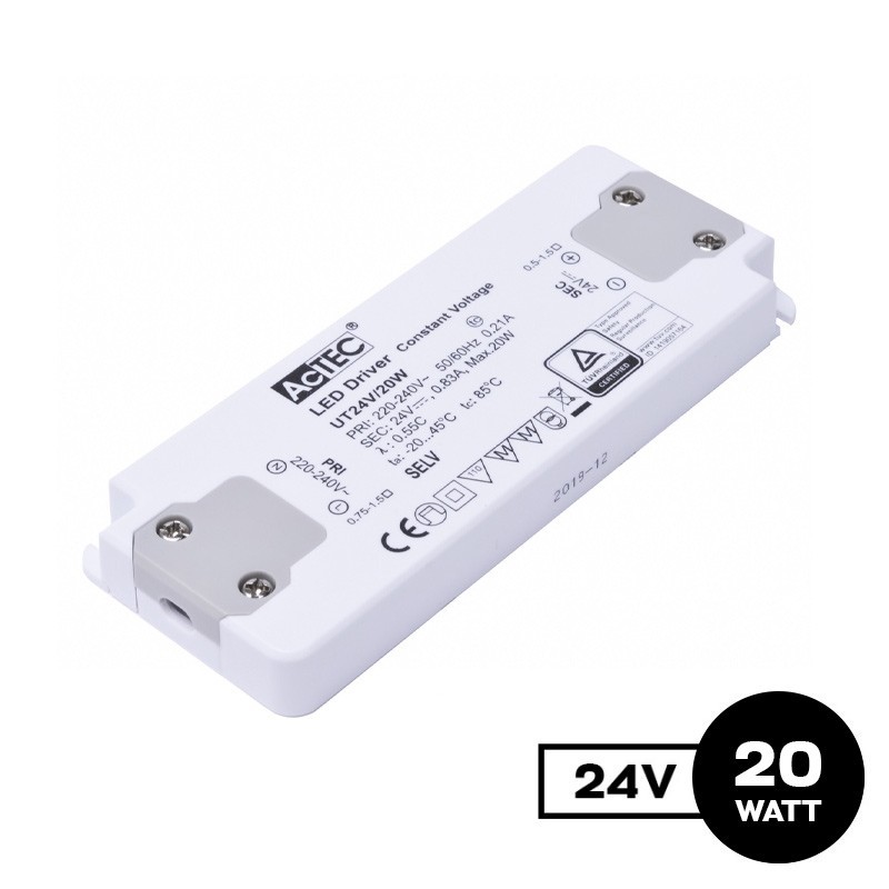 Alimentatore Actec UT 20W 24V - Ultra Fino Per Mobili su