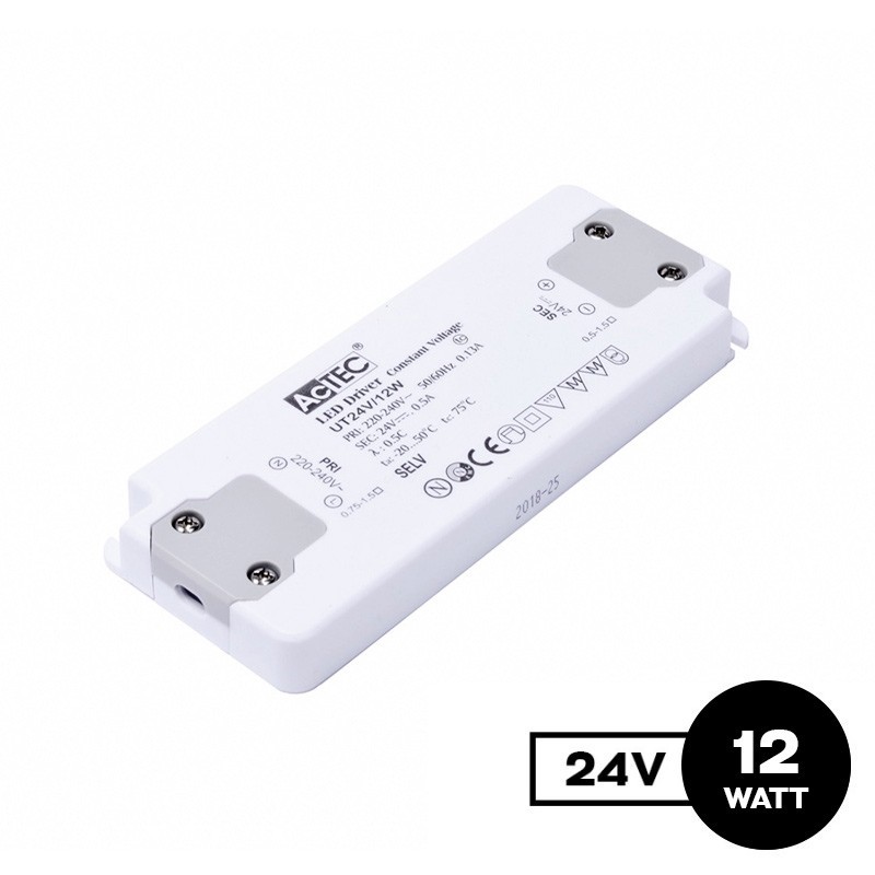 Alimentatore Actec UT 12W 24V - Ultra Fino Per Mobili su