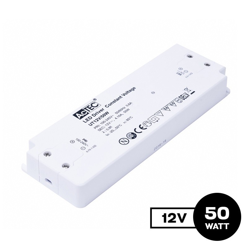 Alimentatore Actec UT 50W 12V - Ultra Fino Per Mobili Alimentatore Actec UT 50W 12V - Ultra Fino Per Mobili