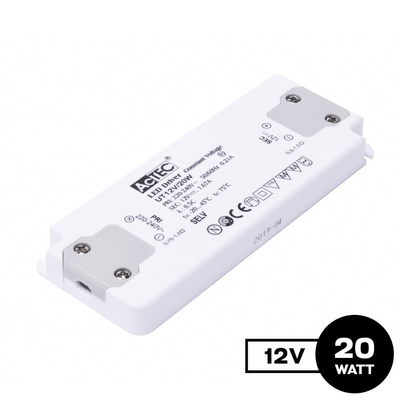 Alimentatore Actec UT 20W 12V - Ultra Fino Per Mobili Alimentatore Actec UT 20W 12V - Ultra Fino Per Mobili