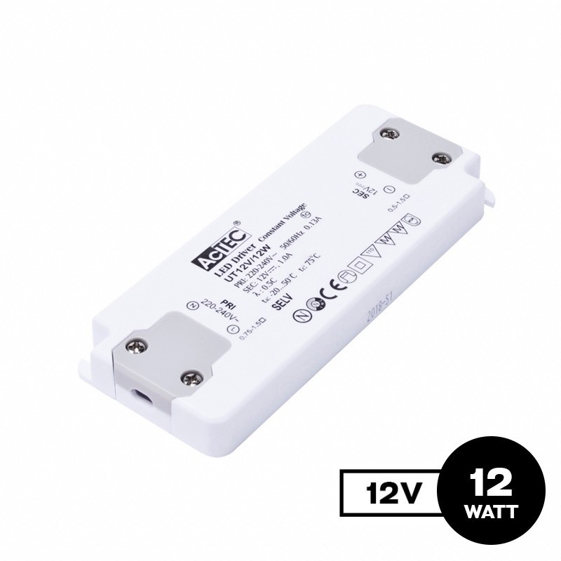Alimentatore Actec UT 12W 12V - Ultra Fino Per Mobili Alimentatore Actec UT 12W 12V - Ultra Fino Per Mobili