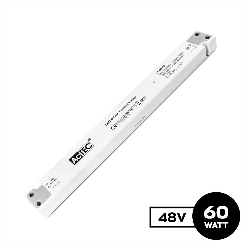 Actec LT 60W 48V Power Supply - Linear Design LT-60-48 Actec LT 60W 48V Power Supply - Linear Design LT-60-48