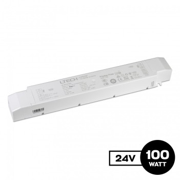 Alimentatore 100W 24V Dual White CCT Dimmerabile Push, 0-10V - LTech LM-100-24-G2A2