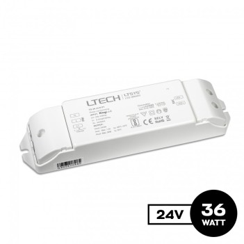 Alimentatore 36W 24V Dimmerabile PUSH, TRIAC - LTech TD-36-24-E1P1