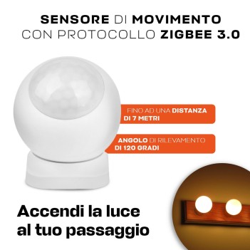 KINGLED | Milight PIR1-ZB Sensore di movimento PIR ZigBee 3.0