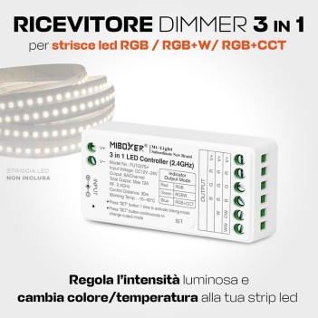 Ricevitore per strip led 3 in 1 Mi Light FUT037S+ con radiofrequenza