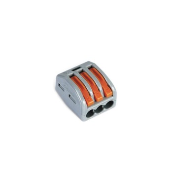 Electrical clamp with 3-way quick connector in parallel 32A 250V