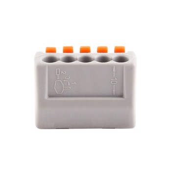 Electrical clamp with 5-way quick connector in parallel 32A 250V