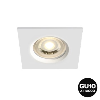 IP65 Waterproof Round Recessed Spotlight Holder 68mm Hole White - Bathroom