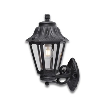 Anna series 45cm 220V IP55 wall light with E27 socket - Black