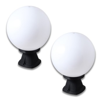2x Garden Lamp with E27 socket G250 series 35cm 220V IP55 -