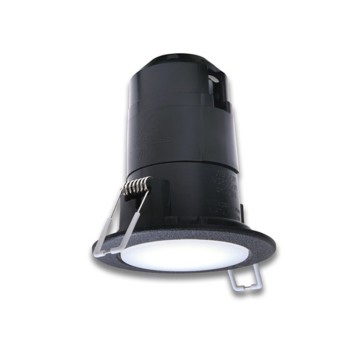 Recessed spotlight holder with IP55 waterproof GU10 socket with 75 mm hole SERIES Teresa color Black