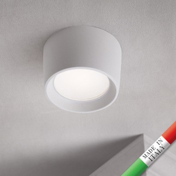 Ceiling spotlight with GX53 socket waterproof IP55 diameter 16 cm SERIES Livia color White
