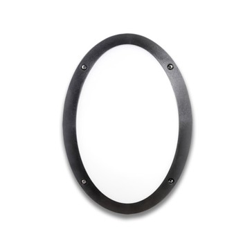 Maddi series wall sconce with E27 socket 33cm 220V IP66 - Black oval