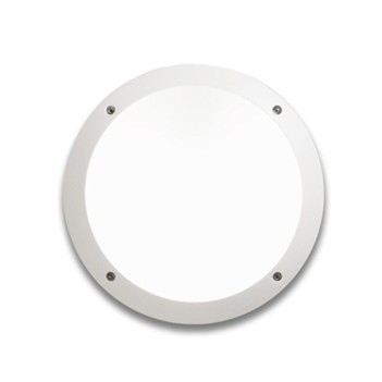 Lucia series 30cm 220V IP66 wall light with E27 socket - white circular