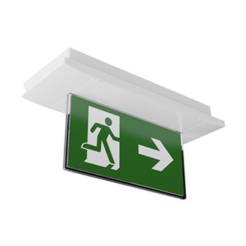 Two-sided warning kit for AWW SERIES emergency lamp.