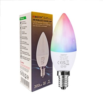 Lampadina Smart a candela E14 7W RGB + CCT