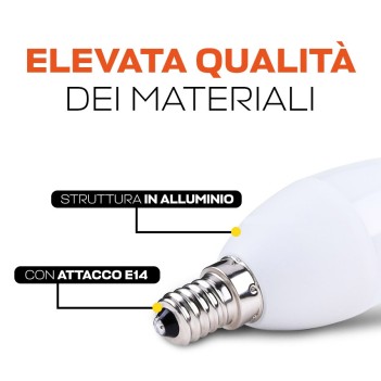 MiBoxer FUT108 | Lampadina Led RGB+CCT attacco E14 da 4W con modulo RF