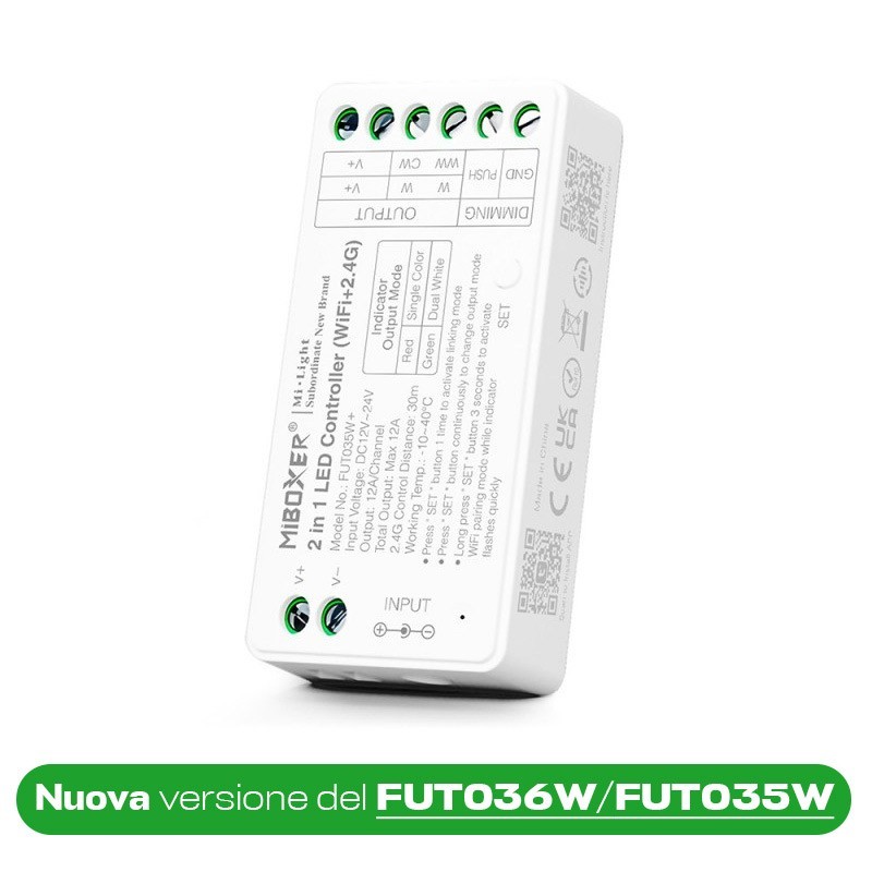 Miboxer FUT035W+ Ricevitore per strisce led monocolore/CCT Dual White